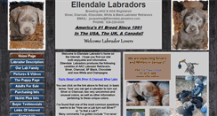 Desktop Screenshot of ellendalelabradors.com